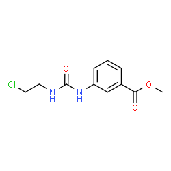ChemSpider 2D Image | Methyl 3-{[(2-chloroethyl)carbamoyl]amino}benzoate | C11H13ClN2O3