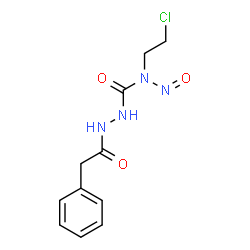 ChemSpider 2D Image | N-(2-Chloroethyl)-N-nitroso-2-(phenylacetyl)hydrazinecarboxamide | C11H13ClN4O3