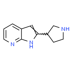 ChemSpider 2D Image | 2-(3-Pyrrolidinyl)-1H-pyrrolo[2,3-b]pyridine | C11H13N3