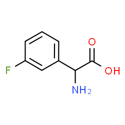 ChemSpider 2D Image | Amino(3-fluorophenyl)acetic acid | C8H8FNO2