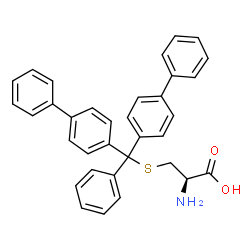ChemSpider 2D Image | S-[Di-4-biphenylyl(phenyl)methyl]-L-cysteine | C34H29NO2S