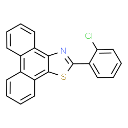 ChemSpider 2D Image | 2-(2-Chlorophenyl)phenanthro[9,10-d][1,3]thiazole | C21H12ClNS