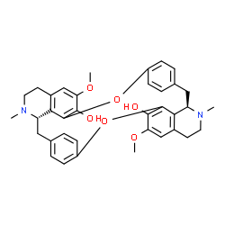 ChemSpider 2D Image | (11R,26S)-5,20-Dimethoxy-10,25-dimethyl-2,17-dioxa-10,25-diazaheptacyclo[26.2.2.2~13,16~.1~3,7~.1~18,22~.0~11,36~.0~26,33~]hexatriaconta-1(30),3(36),4,6,13,15,18(33),19,21,28,31,34-dodecaene-4,19-diol | C36H38N2O6