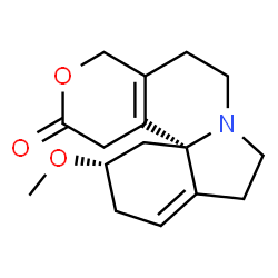 ChemSpider 2D Image | (4bR,6S)-6-Methoxy-1,4,6,7,9,10,12,13-octahydro-3H,5H-pyrano[4',3':3,4]pyrido[2,1-i]indol-3-one | C16H21NO3