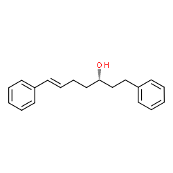 ChemSpider 2D Image | (3S,6E)-1,7-Diphenyl-6-hepten-3-ol | C19H22O