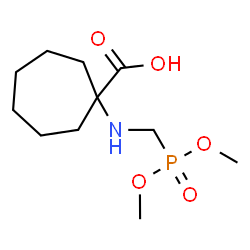 ChemSpider 2D Image | 1-{[(Dimethoxyphosphoryl)methyl]amino}cycloheptanecarboxylic acid | C11H22NO5P