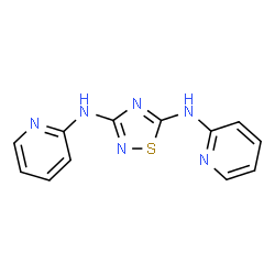 ChemSpider 2D Image | N,N'-Di(2-pyridinyl)-1,2,4-thiadiazole-3,5-diamine | C12H10N6S
