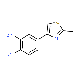 ChemSpider 2D Image | 4-(2-Methyl-1,3-thiazol-4-yl)-1,2-benzenediamine | C10H11N3S