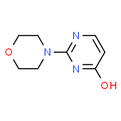 ChemSpider 2D Image | 2-Morpholin-4-yl-pyrimidin-4-ol | C8H11N3O2