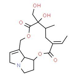 ChemSpider 2D Image | (15E)-12,18-Dihydroxysenecionan-11,16-dione | C18H25NO6