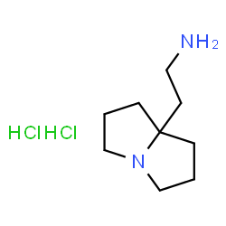 ChemSpider 2D Image | 2-(Hexahydro-1H-pyrrolizin-7a-yl)ethanamine dihydrochloride | C9H20Cl2N2