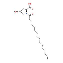 ChemSpider 2D Image | 4-Hydroxy-1-palmitoyl-L-proline | C21H39NO4