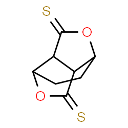 ChemSpider 2D Image | 5,10-Dioxatricyclo[5.3.0.0~4,8~]decane-6,9-dithione | C8H8O2S2