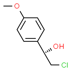 ChemSpider 2D Image | (R)-2-Chloro-1-(4-methoxyphenyl)ethanol | C9H11ClO2