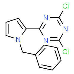 ChemSpider 2D Image | 2-(1-Benzyl-1H-pyrrol-2-yl)-4,6-dichloro-1,3,5-triazine | C14H10Cl2N4