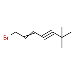 ChemSpider 2D Image | 1-Bromo-6,6-dimethyl-2-hepten-4-yne | C9H13Br