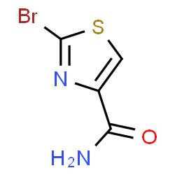 ChemSpider 2D Image | 2-bromo-4-Thiazolecarboxamide | C4H3BrN2OS