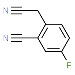 ChemSpider 2D Image | 2-Cyano-4-fluorobenzeneacetonitrile | C9H5FN2