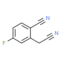 ChemSpider 2D Image | 2-(Cyanomethyl)-4-fluorobenzonitrile | C9H5FN2