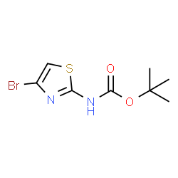 ChemSpider 2D Image | tert-Butyl 4-bromothiazol-2-ylcarbamate | C8H11BrN2O2S