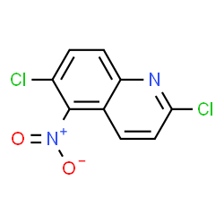ChemSpider 2D Image | 2,6-Dichloro-5-nitroquinoline | C9H4Cl2N2O2