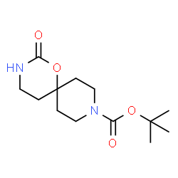 ChemSpider 2D Image | tert-butyl 2-oxo-1-oxa-3,9-diazaspiro[5.5]undecane-9-carboxylate | C13H22N2O4