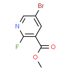 ChemSpider 2D Image | Methyl 5-bromo-2-fluoronicotinate | C7H5BrFNO2