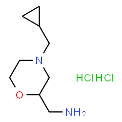 ChemSpider 2D Image | (4-(cyclopropylmethyl)morpholin-2-yl)methanamine dihydrochloride | C9H20Cl2N2O