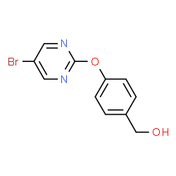 ChemSpider 2D Image | (4-((5-Bromopyrimidin-2-yl)oxy)phenyl)methanol | C11H9BrN2O2