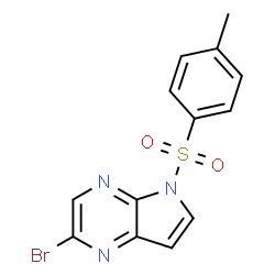 ChemSpider 2D Image | N-Tosyl-5-bromo-4,7-diazaindole | C13H10BrN3O2S