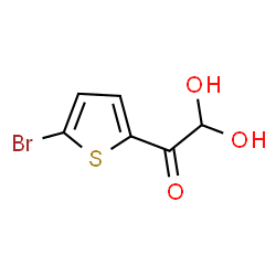 ChemSpider 2D Image | 1-(5-Bromo-2-thienyl)-2,2-dihydroxyethanone | C6H5BrO3S