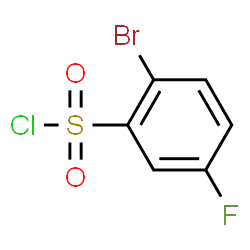 ChemSpider 2D Image | 2-Bromo-5-fluorobenzenesulfonyl chloride | C6H3BrClFO2S