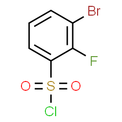 ChemSpider 2D Image | 3-Bromo-2-fluorobenzenesulfonyl chloride | C6H3BrClFO2S