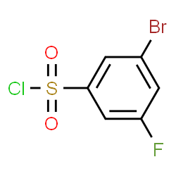 ChemSpider 2D Image | 3-Bromo-5-fluorobenzenesulfonyl chloride | C6H3BrClFO2S