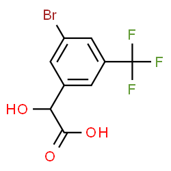 ChemSpider 2D Image | [3-Bromo-5-(trifluoromethyl)phenyl](hydroxy)acetic acid | C9H6BrF3O3