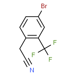 ChemSpider 2D Image | [4-Bromo-2-(trifluoromethyl)phenyl]acetonitrile | C9H5BrF3N