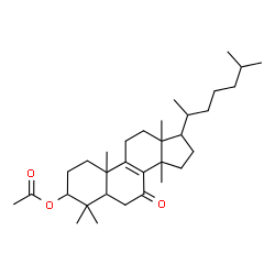 ChemSpider 2D Image | 7-Oxolanost-8-en-3-yl acetate | C32H52O3