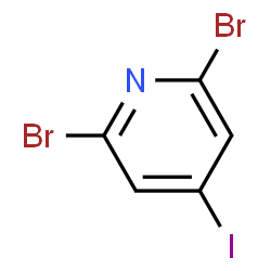 ChemSpider 2D Image | 2,6-Dibromo-4-iodopyridine | C5H2Br2IN