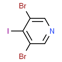 ChemSpider 2D Image | 3,5-Dibromo-4-iodopyridine | C5H2Br2IN