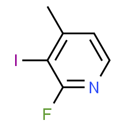 ChemSpider 2D Image | 2-Fluoro-3-iodo-4-methylpyridine | C6H5FIN