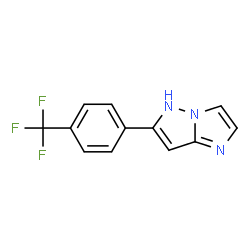 ChemSpider 2D Image | 6-[4-(Trifluoromethyl)phenyl]-5H-imidazo[1,2-b]pyrazole | C12H8F3N3