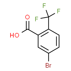 ChemSpider 2D Image | 5-Bromo-2-(trifluoromethyl)benzoic acid | C8H4BrF3O2