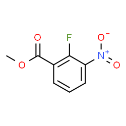ChemSpider 2D Image | Methyl 2-fluoro-3-nitrobenzoate | C8H6FNO4