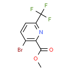 ChemSpider 2D Image | methyl 3-bromo-6-(trifluoromethyl)picolinate | C8H5BrF3NO2