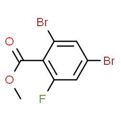 ChemSpider 2D Image | Methyl 2,4-dibromo-6-fluorobenzoate | C8H5Br2FO2