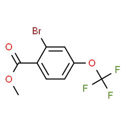 ChemSpider 2D Image | Methyl 2-bromo-4-(trifluoromethoxy)benzoate | C9H6BrF3O3