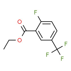 ChemSpider 2D Image | Ethyl 2-fluoro-5-(trifluoromethyl)benzoate | C10H8F4O2