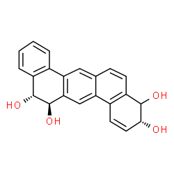 ChemSpider 2D Image | (3R,12R,13R)-3,4,12,13-Tetrahydrobenzo[k]tetraphene-3,4,12,13-tetrol | C22H18O4