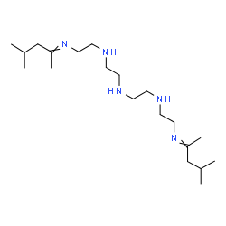 ChemSpider 2D Image | N-(4-Methylpentan-2-ylidene)-N'-(2-{[2-({2-[(4-methylpentan-2-ylidene)amino]ethyl}amino)ethyl]amino}ethyl)ethane-1,2-diamine | C20H43N5