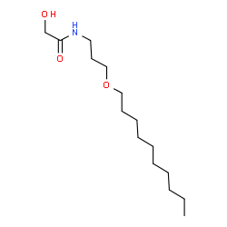 ChemSpider 2D Image | N-[3-(Decyloxy)propyl]-2-hydroxyacetamide | C15H31NO3